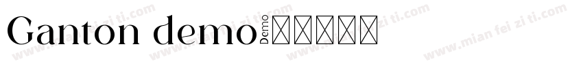 Ganton demo字体转换